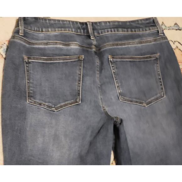 Maurices Womens Button Fly High-Rise Distressed Faded Skinny Leg Jeans Size L - Picture 9 of 10